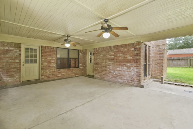 3735 Pineleaf Dr, Houston, TX 77068 - view of patio with a ceiling fan