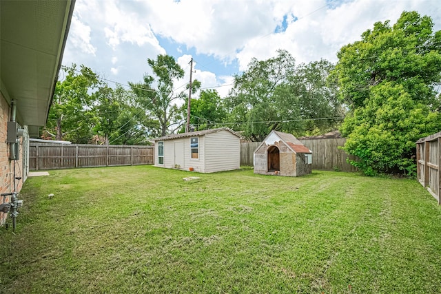 10659 Hazelhurst Dr, Houston, TX 77043 - fenced backyard with a storage unit
