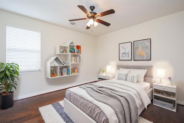 3315 Tulip Ranch Dr, Katy, TX 77494 - bedroom featuring wood finished floors and ceiling fan