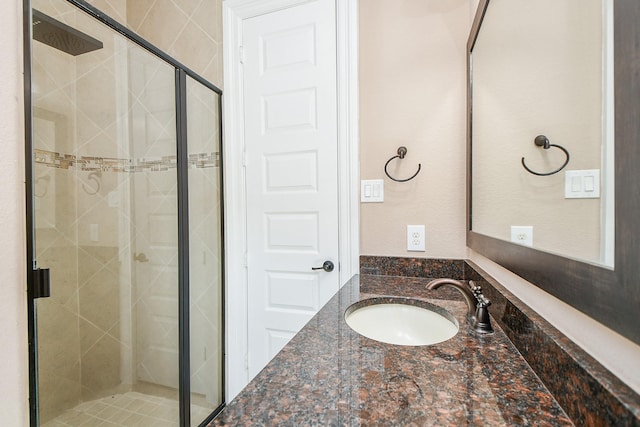 25518 Millbrook Bend Ln, Katy, TX 77494 - bathroom featuring a shower stall and vanity