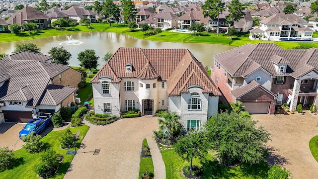25518 Millbrook Bend Ln, Katy, TX 77494 - aerial view of residential area featuring a large body of water