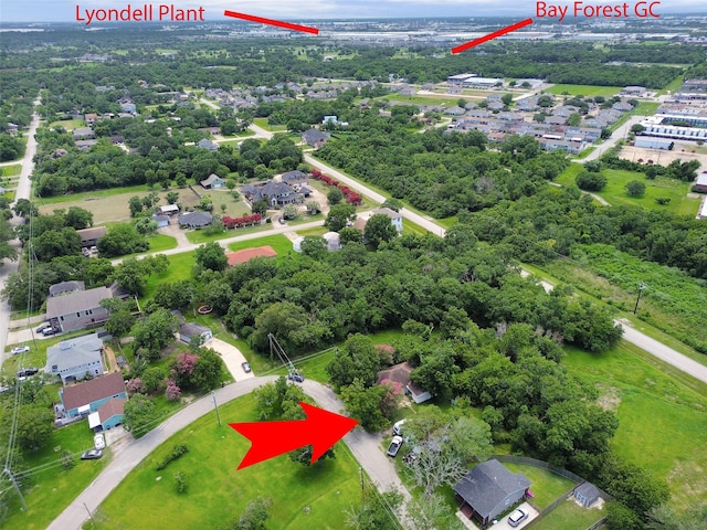531 Circle Dr, La Porte, TX 77571 - aerial perspective of suburban area