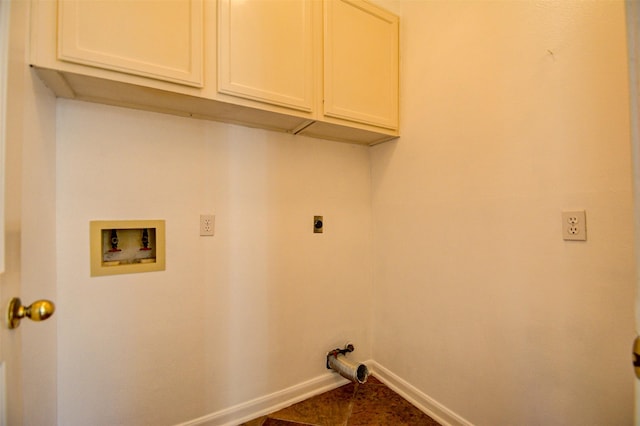 11715 Orchard Mountain Dr, Pasadena, TX 77059 - laundry area featuring electric dryer hookup, washer hookup, and cabinet space