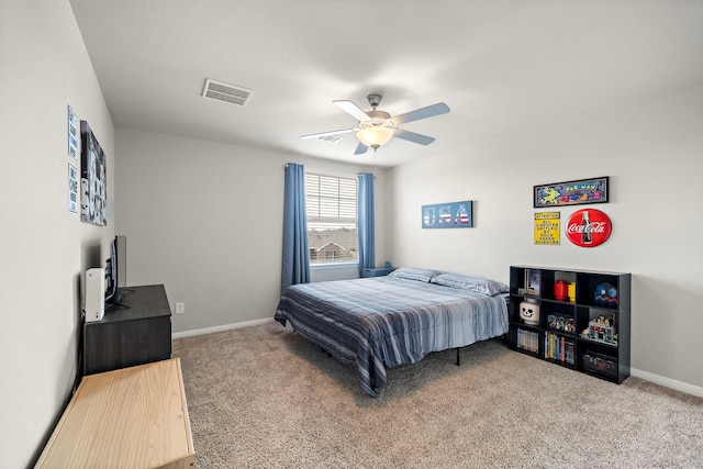 2218 Royal Ann Way, Tomball, TX 77375 - bedroom featuring carpet floors and a ceiling fan