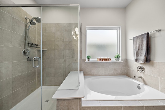 2218 Royal Ann Way, Tomball, TX 77375 - full bathroom featuring a bath and a stall shower