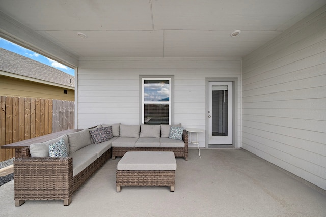 2218 Royal Ann Way, Tomball, TX 77375 - view of patio featuring an outdoor living space