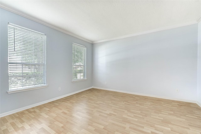 16023 Cutten Rd, Houston, TX 77070 - unfurnished room featuring ornamental molding and light wood-style floors