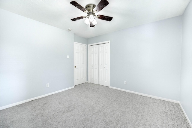 16023 Cutten Rd, Houston, TX 77070 - unfurnished bedroom featuring carpet floors, a closet, and ceiling fan