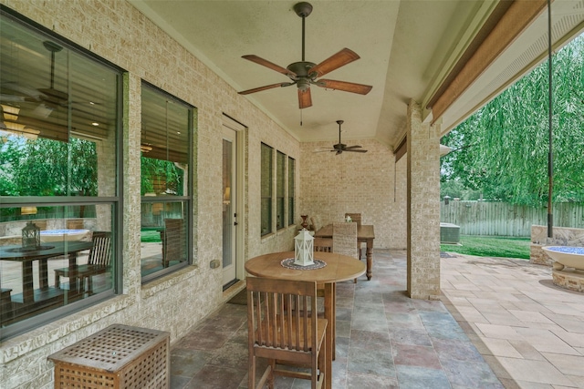 11917 Walden Rd, Montgomery, TX 77356 - view of patio with ceiling fan