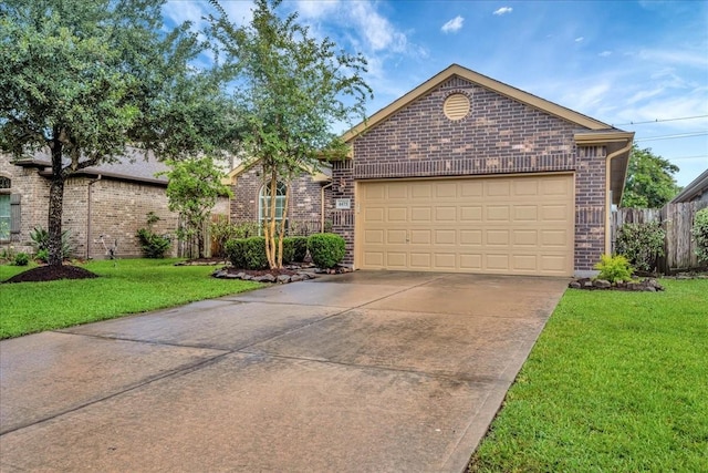 4473 Gran Canary Dr, League City, TX 77573 - ranch-style home with brick siding, driveway, and a garage