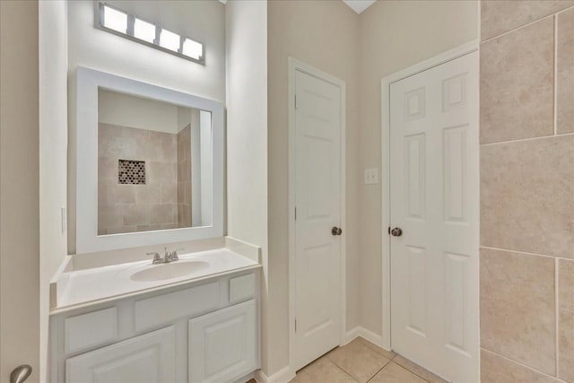 4473 Gran Canary Dr, League City, TX 77573 - bathroom featuring vanity and tile patterned flooring