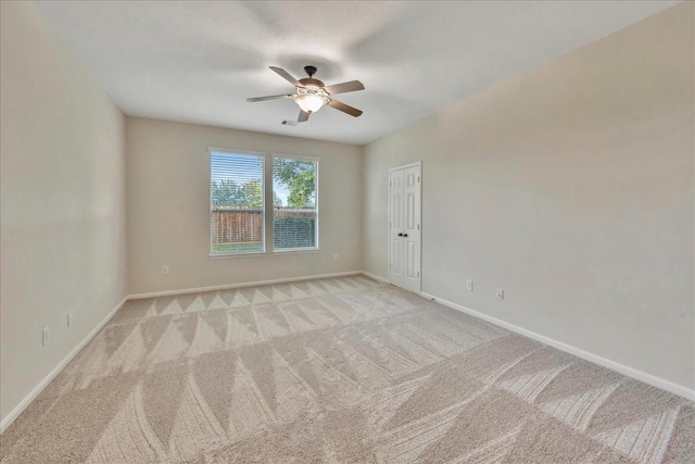 4473 Gran Canary Dr, League City, TX 77573 - spare room featuring light carpet and ceiling fan