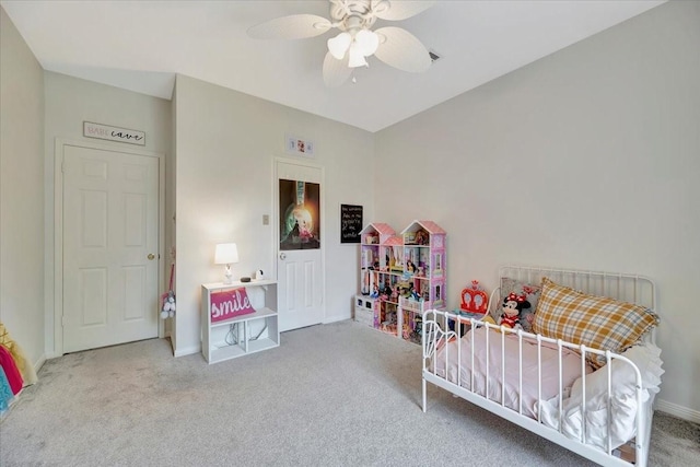 14523 Hillside Hickory Ct, Houston, TX 77062 - bedroom with carpet floors and a ceiling fan