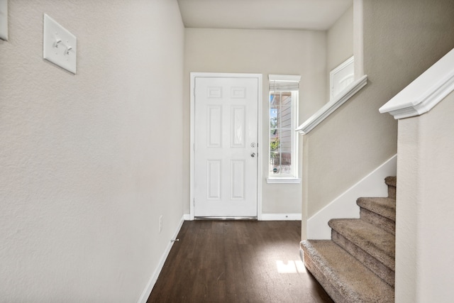 3319 Atascocita Vale Dr, Humble, TX 77396 - foyer featuring wood finished floors and stairs