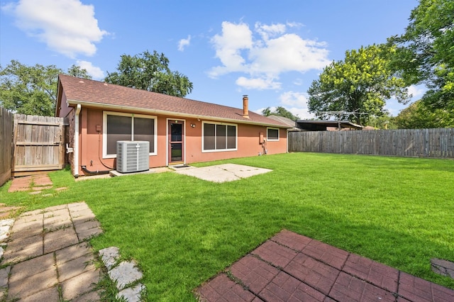 1370 Stevenage Ln, Channelview, TX 77530 - back of house featuring a fenced backyard, a patio, and stucco siding