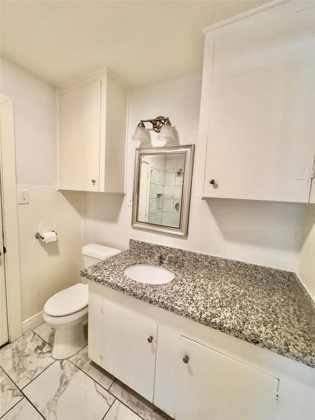 4310 Gallagher Dr, Houston, TX 77045 - bathroom with marble finish floors and vanity