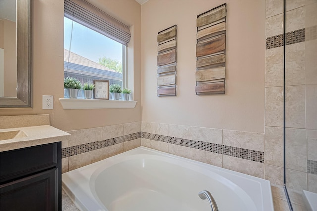 19547 Stetson Heights Ln, Richmond, TX 77407 - full bathroom with a bath and vanity