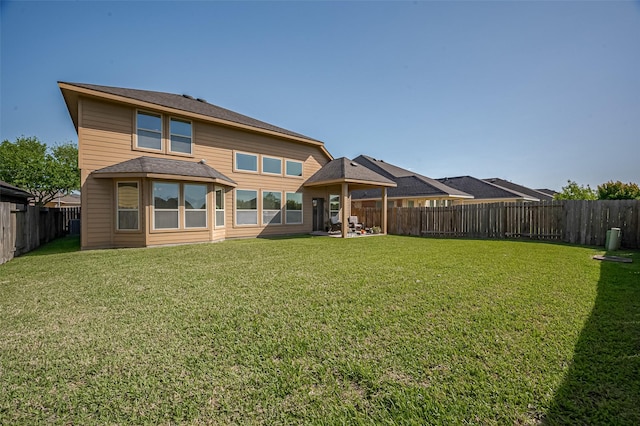 19547 Stetson Heights Ln, Richmond, TX 77407 - back of house featuring a fenced backyard and a patio