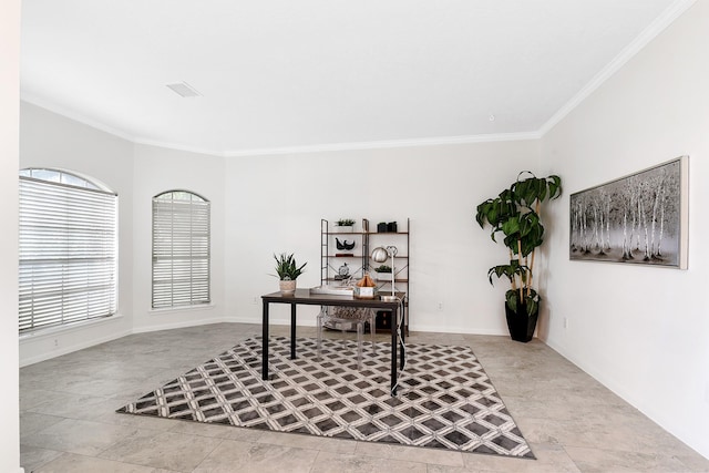 23010 Adwick Ct, Katy, TX 77450 - office space with ornamental molding and baseboards