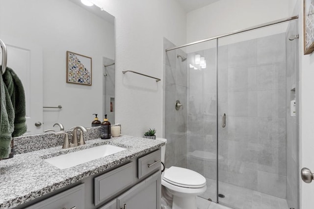 18334 Sunset Elm Dr, Cypress, TX 77433 - full bathroom with vanity and a shower stall