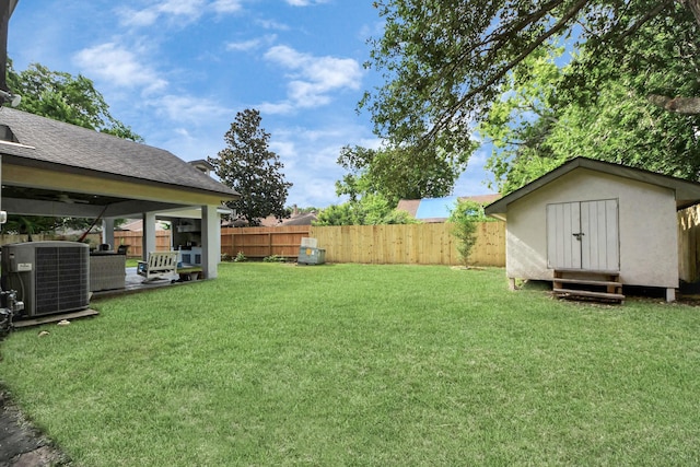 7726 Sorbete Dr, Houston, TX 77083 - fenced backyard featuring a storage unit