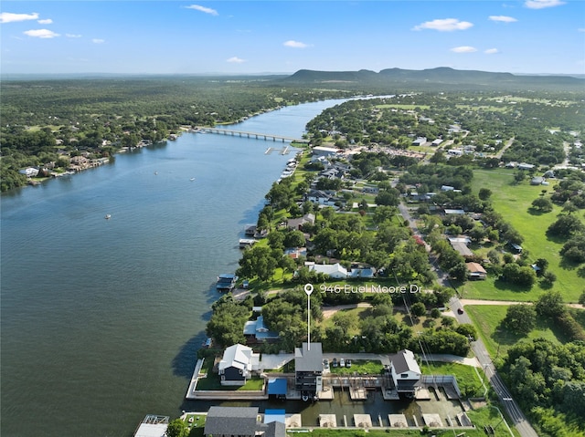 946 Euel Moore Dr, Kingsland, TX 78639 - view of property location with a water and mountain view