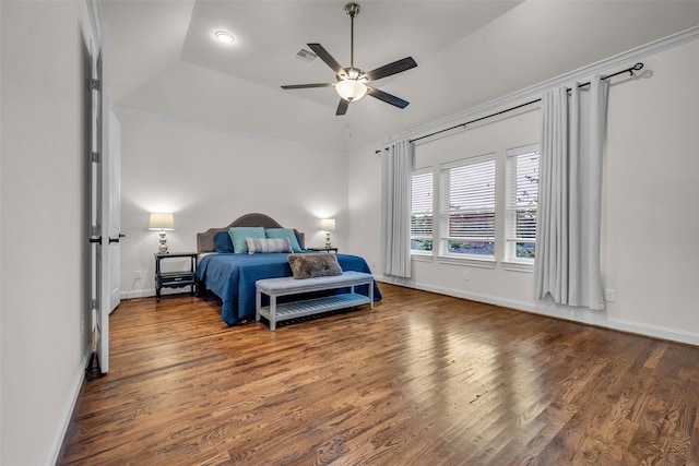 8720 Kempwood Dr, Houston, TX 77080 - bedroom with wood finished floors and a ceiling fan