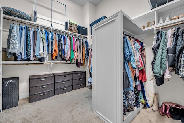 8720 Kempwood Dr, Houston, TX 77080 - walk in closet with carpet floors