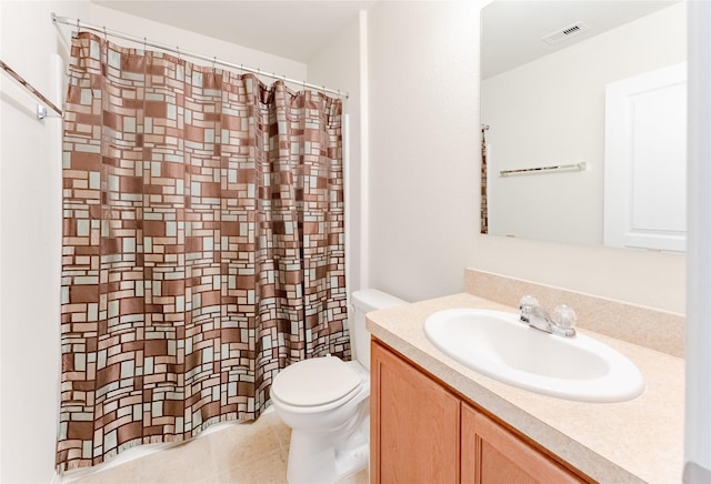 9902 Waldens Pond Ct, Houston, TX 77044 - full bath with vanity, a shower with curtain, and tile patterned floors