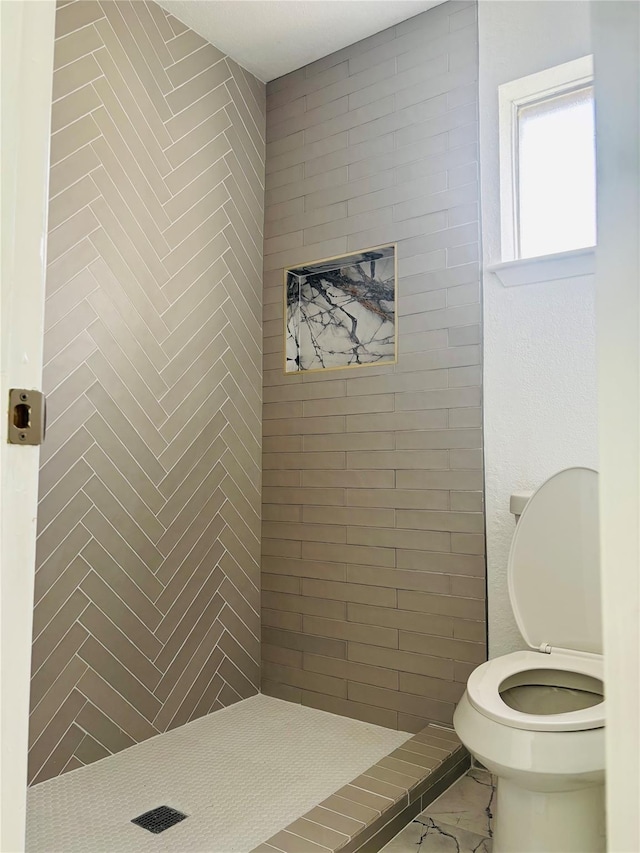 16246 Los Altos Dr, Houston, TX 77083 - full bathroom with toilet and a tile shower