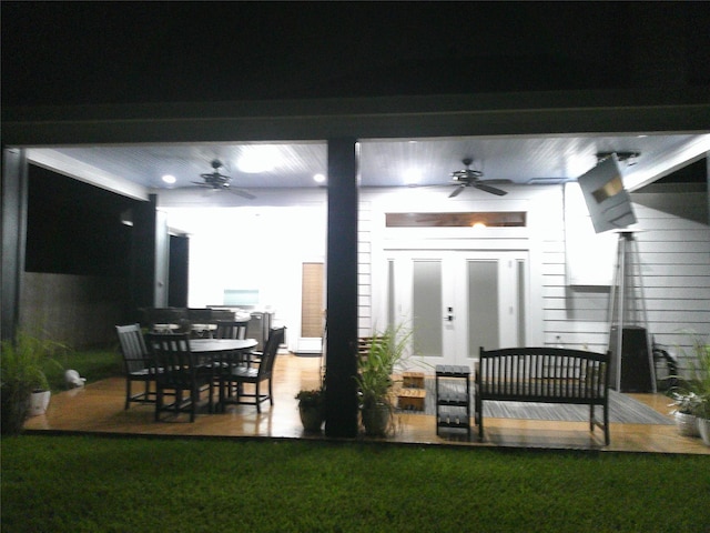 3307 Norma Ln, Pearland, TX 77584 - view of patio / terrace with ceiling fan