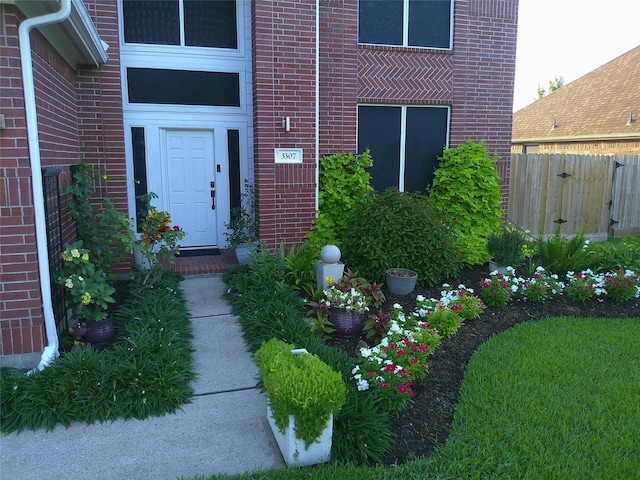 3307 Norma Ln, Pearland, TX 77584 - property entrance with brick siding