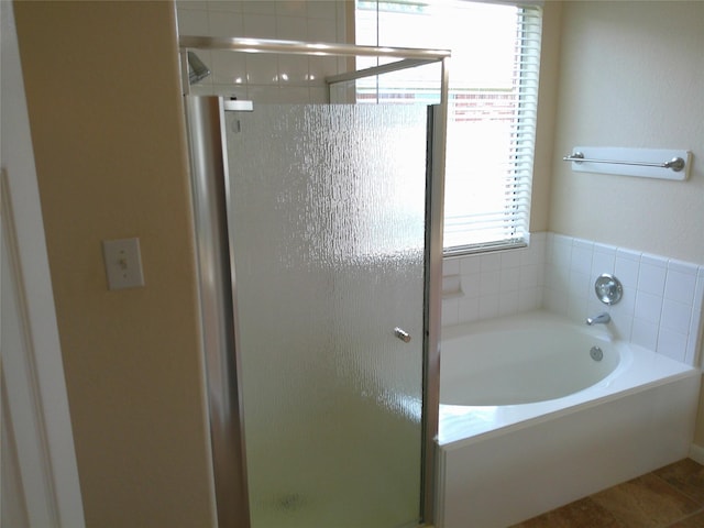 3307 Norma Ln, Pearland, TX 77584 - full bathroom with a stall shower and a garden tub
