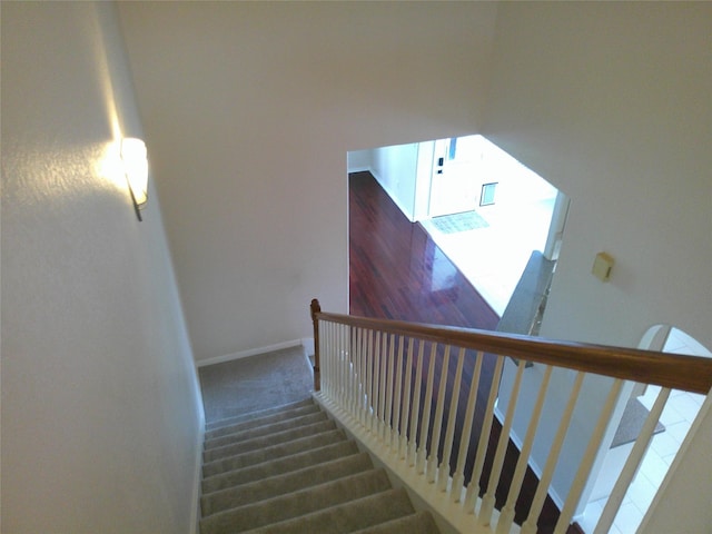 3307 Norma Ln, Pearland, TX 77584 - stairway with baseboards