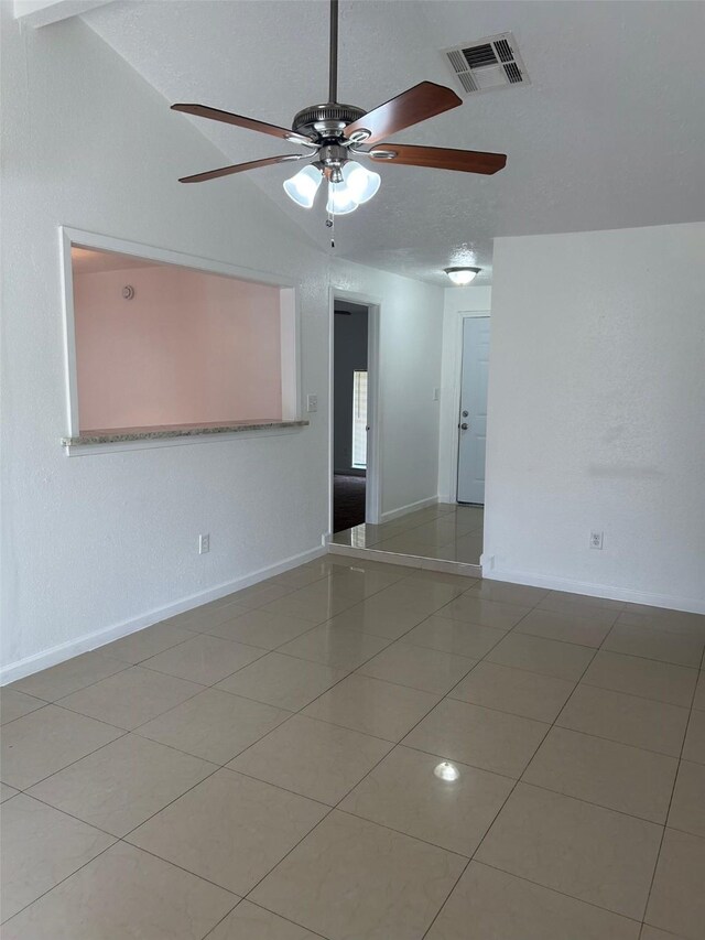 727 Doncrest St, Channelview, TX 77530 - spare room featuring a ceiling fan and tile patterned flooring
