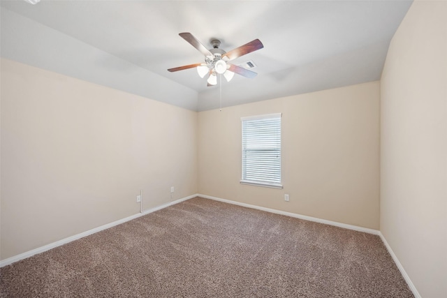 1306 S Maple Dr, Katy, TX 77493 - carpeted empty room featuring ceiling fan and baseboards