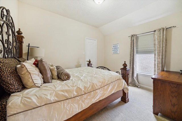 17326 Mesquite Brush Ln, Houston, TX 77095 - bedroom featuring carpet and lofted ceiling