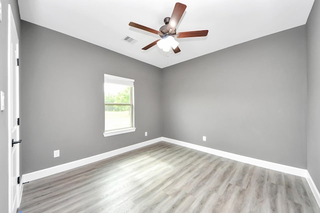 601 Lily St, Waller, TX 77484 - unfurnished room featuring wood finished floors and ceiling fan