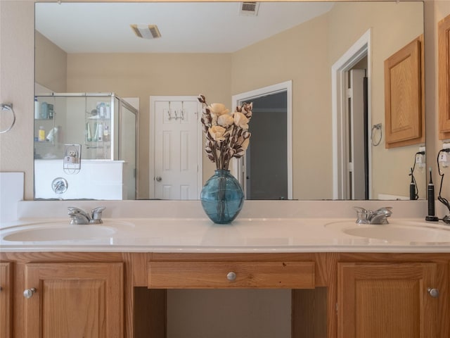19327 Dickson Park Dr, Spring, TX 77373 - full bath featuring a shower stall and double vanity