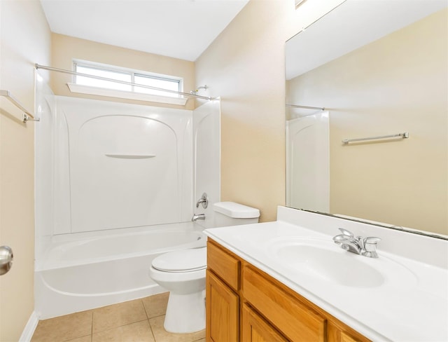 19327 Dickson Park Dr, Spring, TX 77373 - bathroom with vanity, bathtub / shower combination, and tile patterned floors