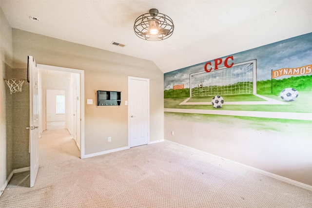 13811 Pepperstone Ln, Houston, TX 77044 - unfurnished bedroom featuring carpet and vaulted ceiling