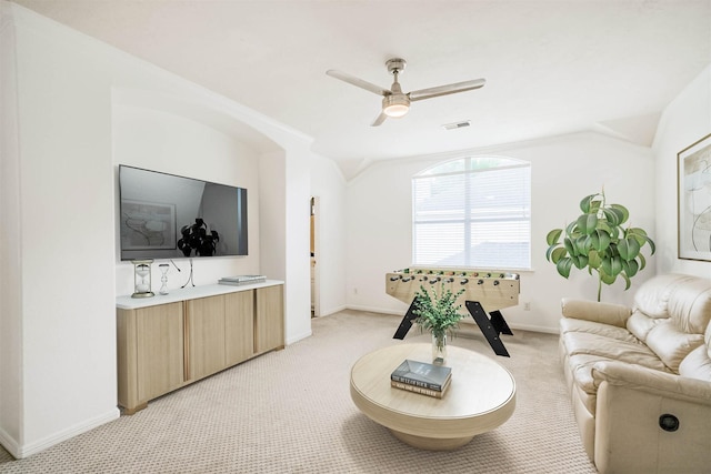 13811 Pepperstone Ln, Houston, TX 77044 - living area with a ceiling fan and light carpet