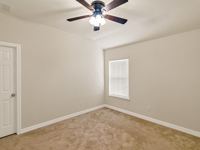 10163 Rose Willow Ln, Brookshire, TX 77423 - spare room with light colored carpet and ceiling fan