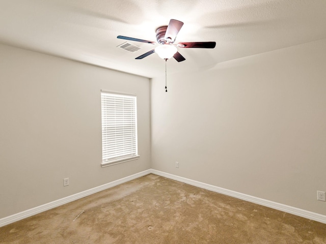 10163 Rose Willow Ln, Brookshire, TX 77423 - carpeted empty room with a ceiling fan and baseboards
