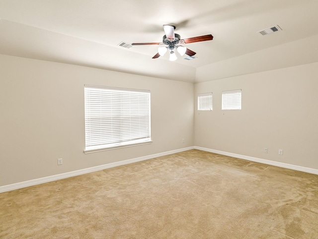 10163 Rose Willow Ln, Brookshire, TX 77423 - empty room with ceiling fan and light colored carpet