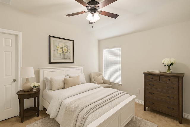 10163 Rose Willow Ln, Brookshire, TX 77423 - bedroom with light colored carpet and ceiling fan