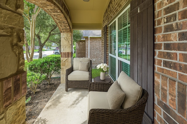 10163 Rose Willow Ln, Brookshire, TX 77423 - view of covered porch