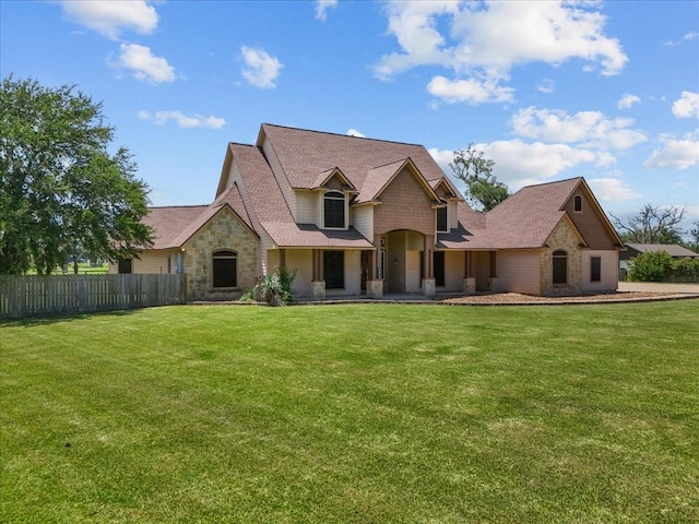 1273 County Road 201a, Angleton, TX 77515 - view of front of house with stone siding and roof with shingles
