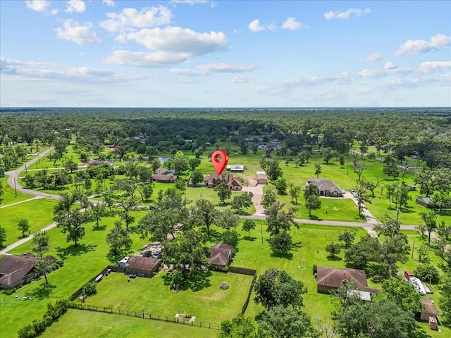 1273 County Road 201a, Angleton, TX 77515 - aerial view of residential area with a forest