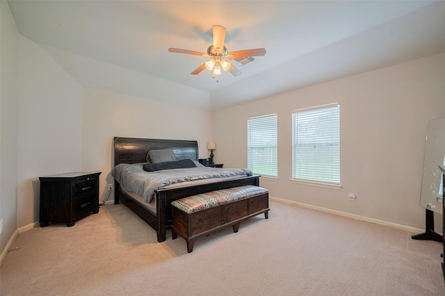 12005 Green Falls Dr, Pearland, TX 77584 - bedroom with light carpet and ceiling fan